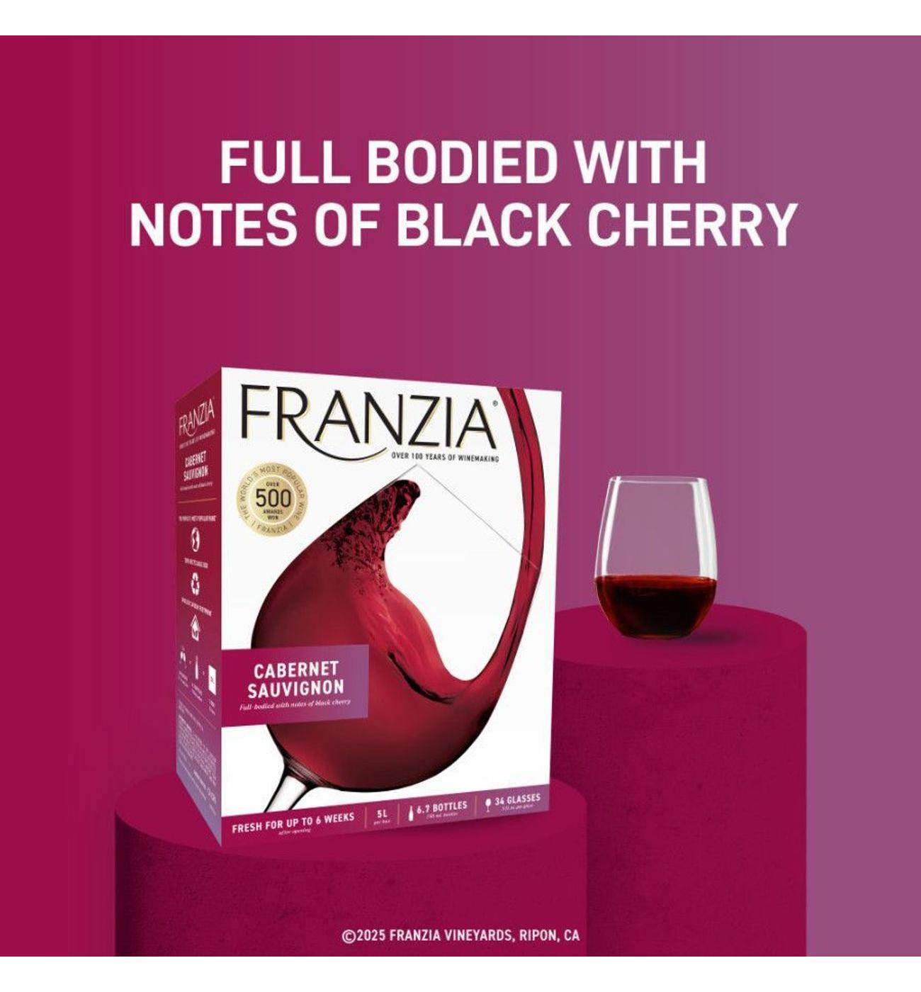 Franzia Cabernet Sauvignon California Box Red Wine; image 4 of 9