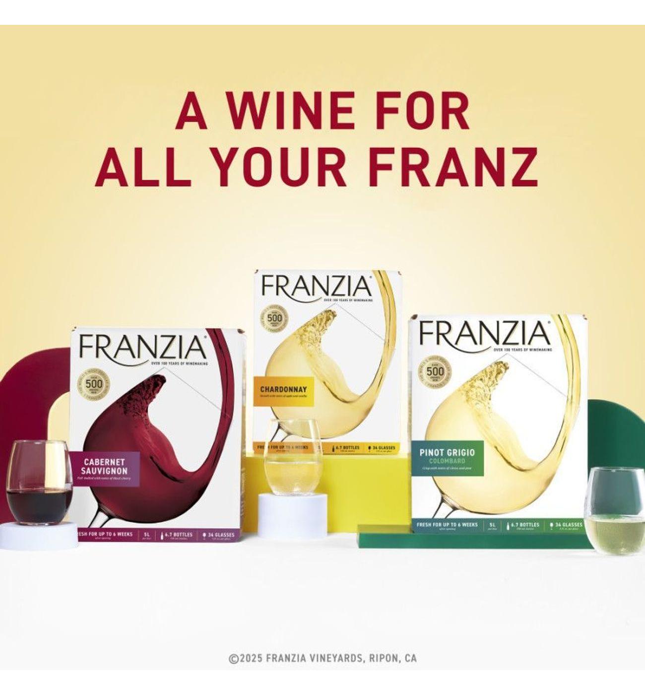 Franzia Cabernet Sauvignon California Box Red Wine; image 6 of 9