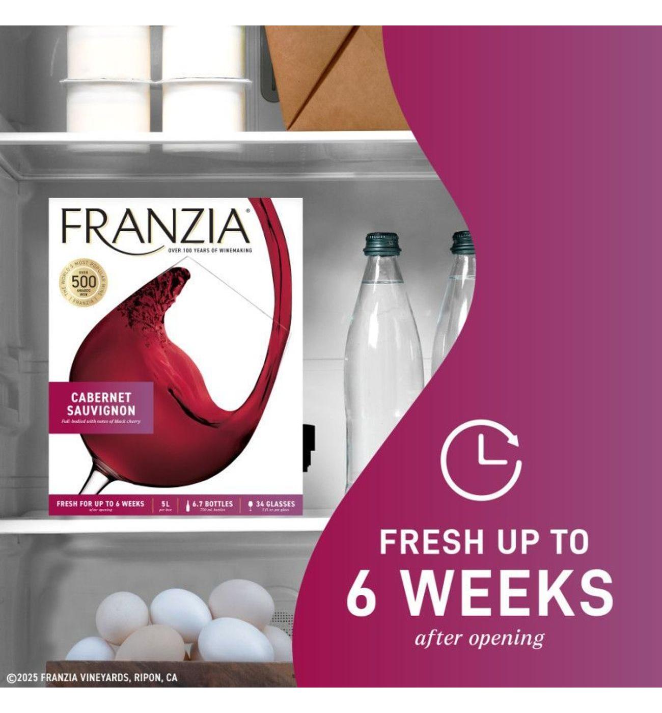 Franzia Cabernet Sauvignon California Box Red Wine; image 7 of 9