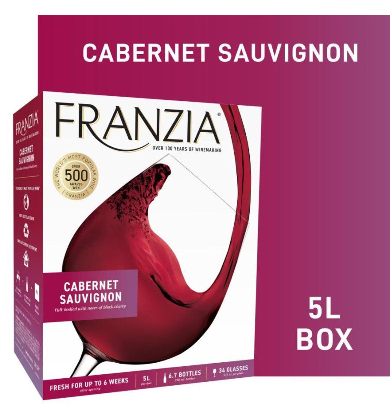 Franzia Cabernet Sauvignon California Box Red Wine; image 8 of 9