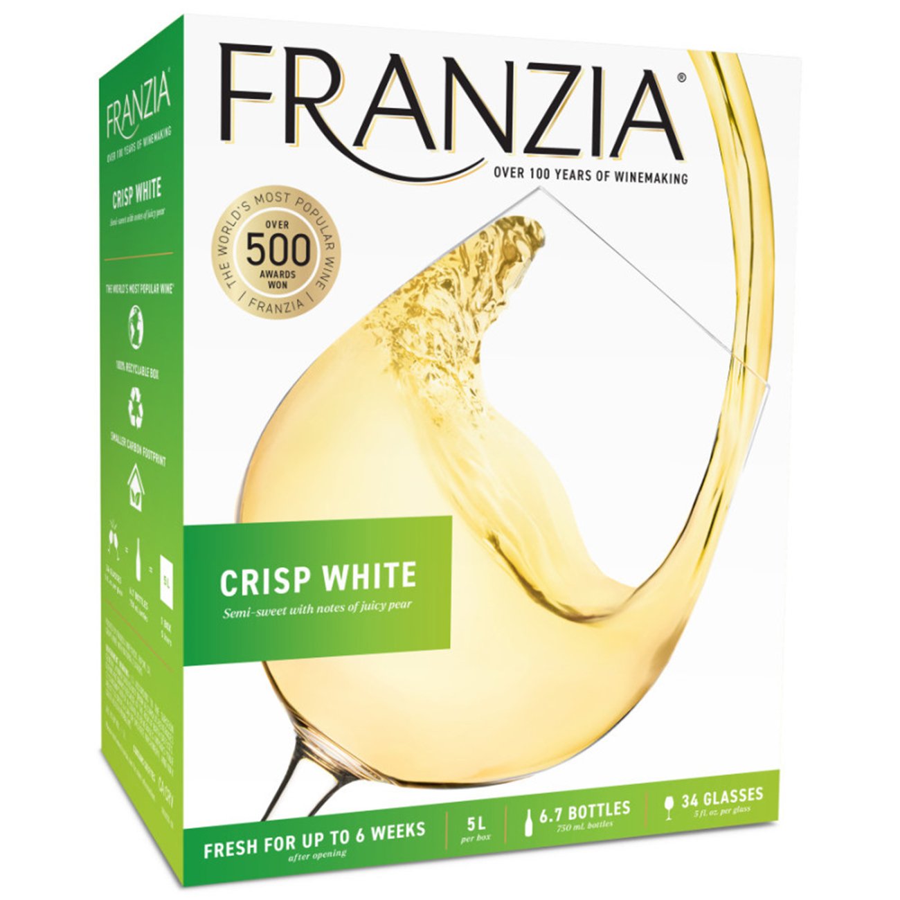 Franzia Crisp White Boxed Wine