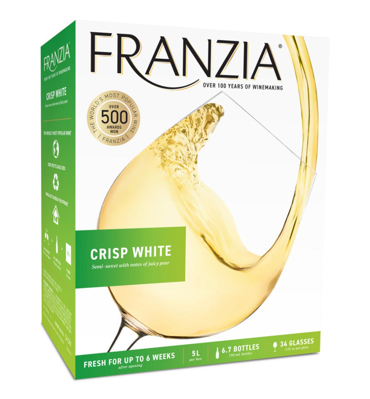 Franzia Crisp White Boxed Wine; image 1 of 2