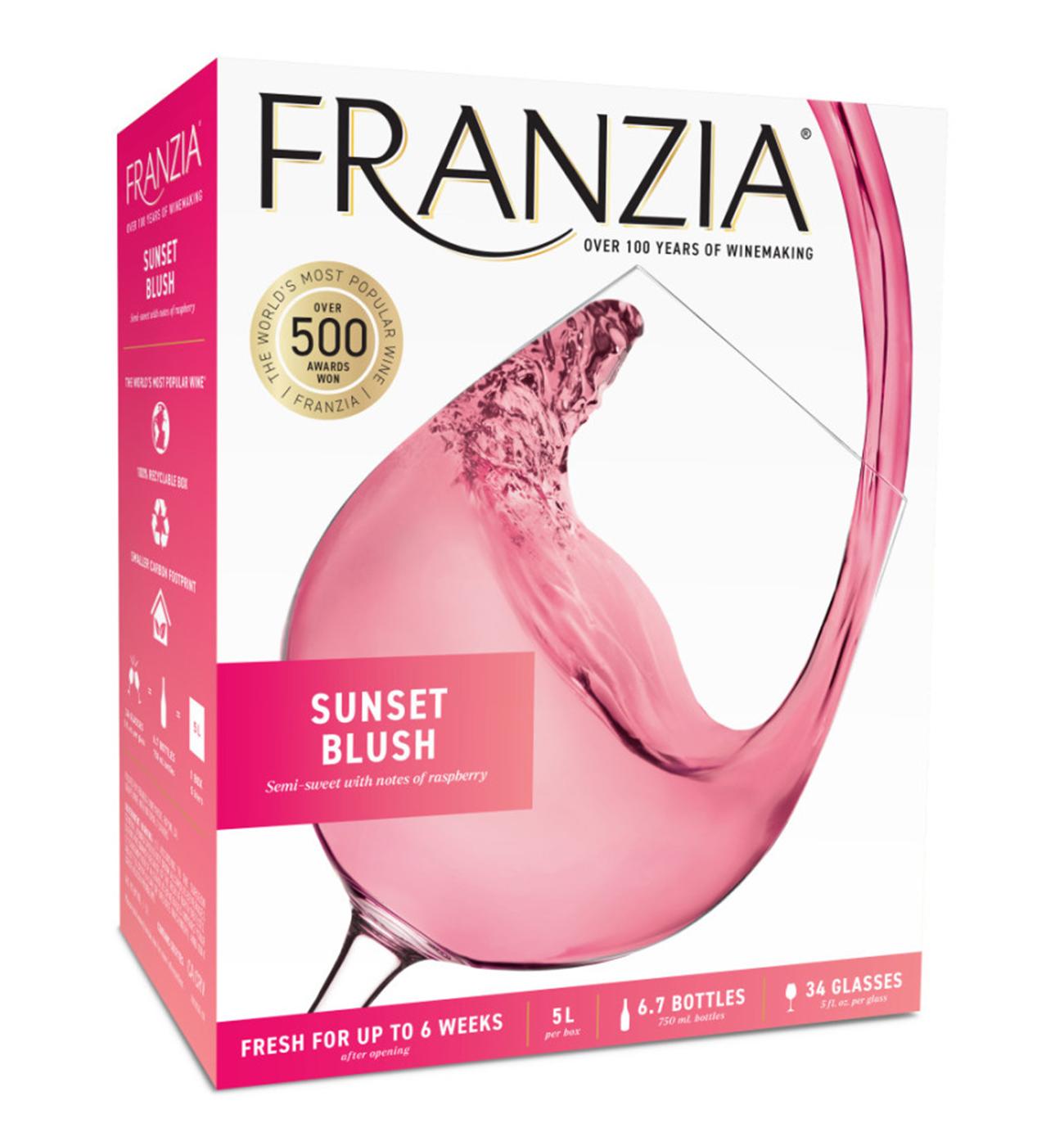 Franzia Sunset Blush Boxed Wine; image 1 of 7