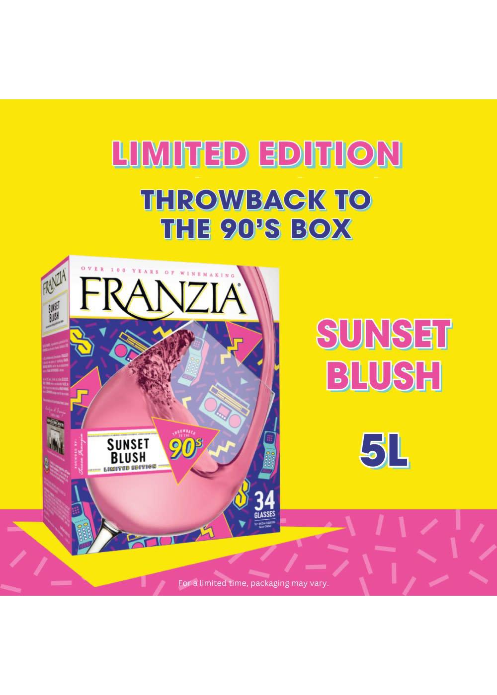 Franzia Sunset Blush Boxed Wine; image 2 of 7