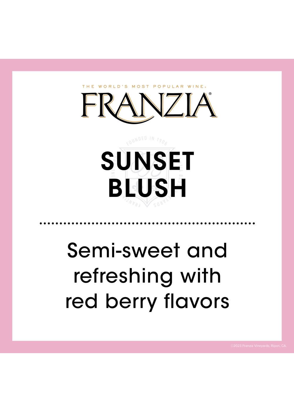 Franzia Sunset Blush Boxed Wine; image 3 of 7