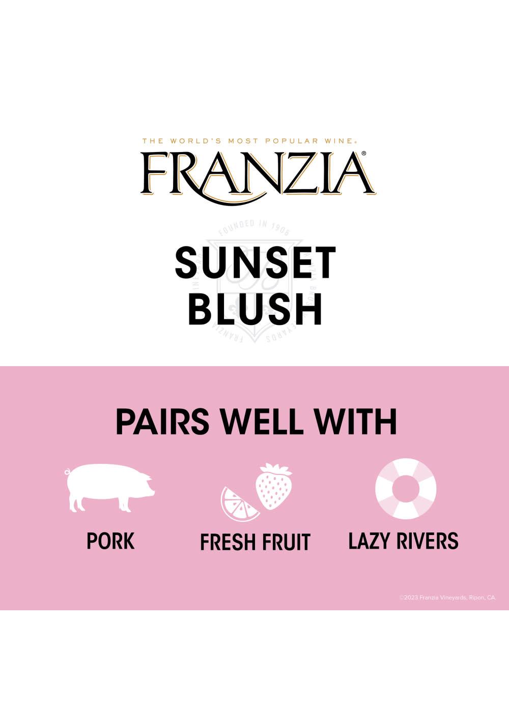 Franzia Sunset Blush Boxed Wine; image 4 of 7