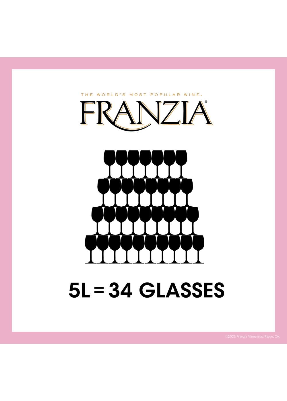 Franzia Sunset Blush Boxed Wine; image 5 of 7