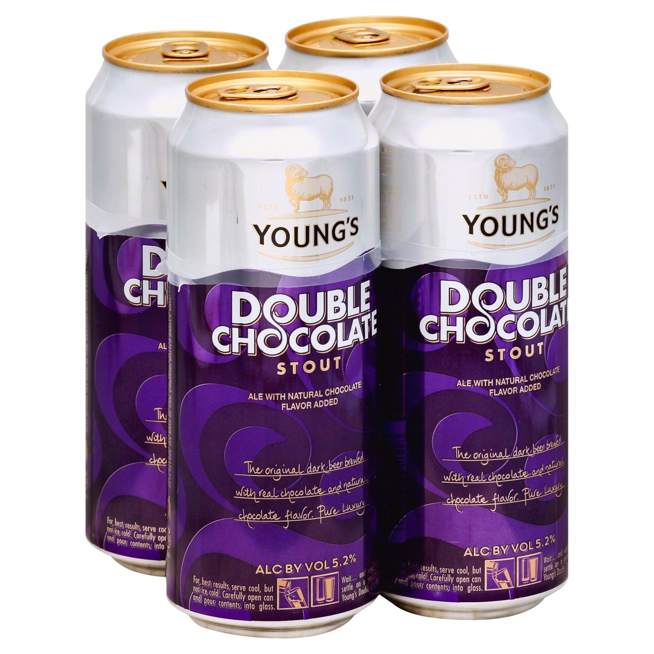Young's Double Chocolate Stout Beer 14.9 oz Cans Shop Beer at HEB