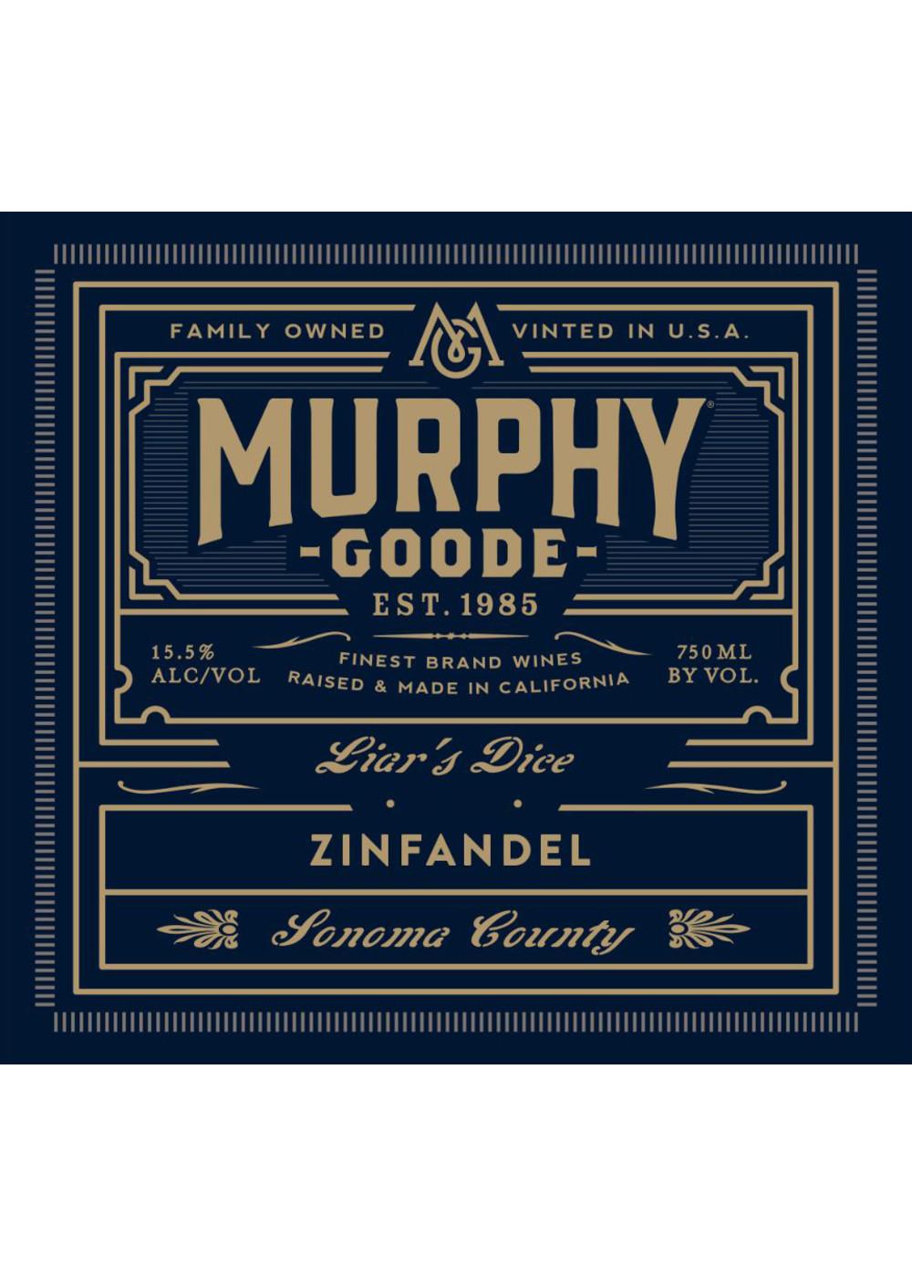 Murphy-Goode Liar's Dice Zinfandel Red Wine; image 2 of 2