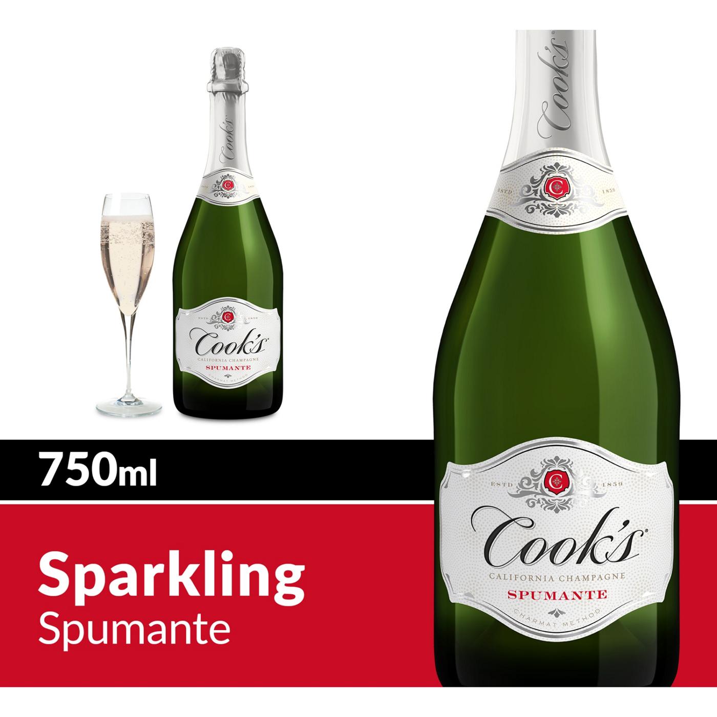 Cook's California Champagne Spumante White Sparkling Wine; image 6 of 6