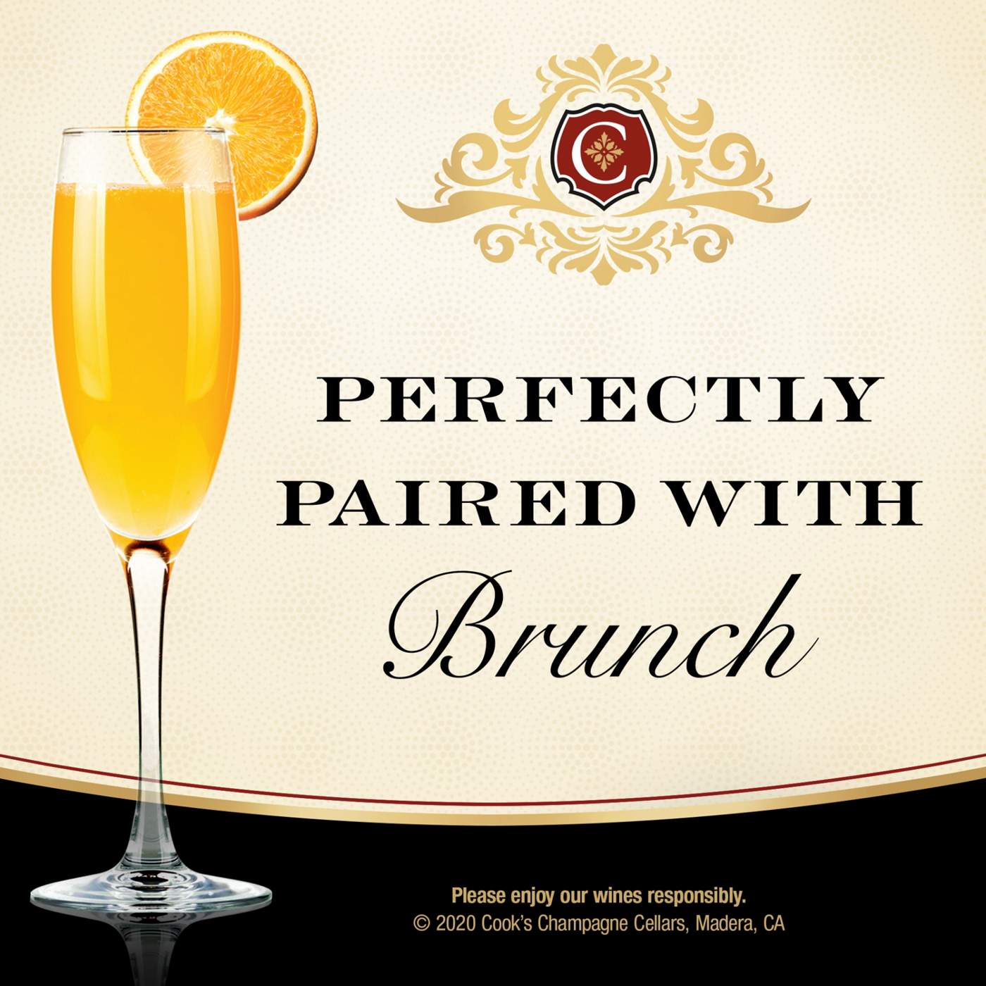 Cook's Brut California Champagne Sparkling Wine; image 2 of 6