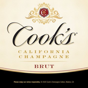 Cook's Brut California Champagne Sparkling Wine, 750 mL
