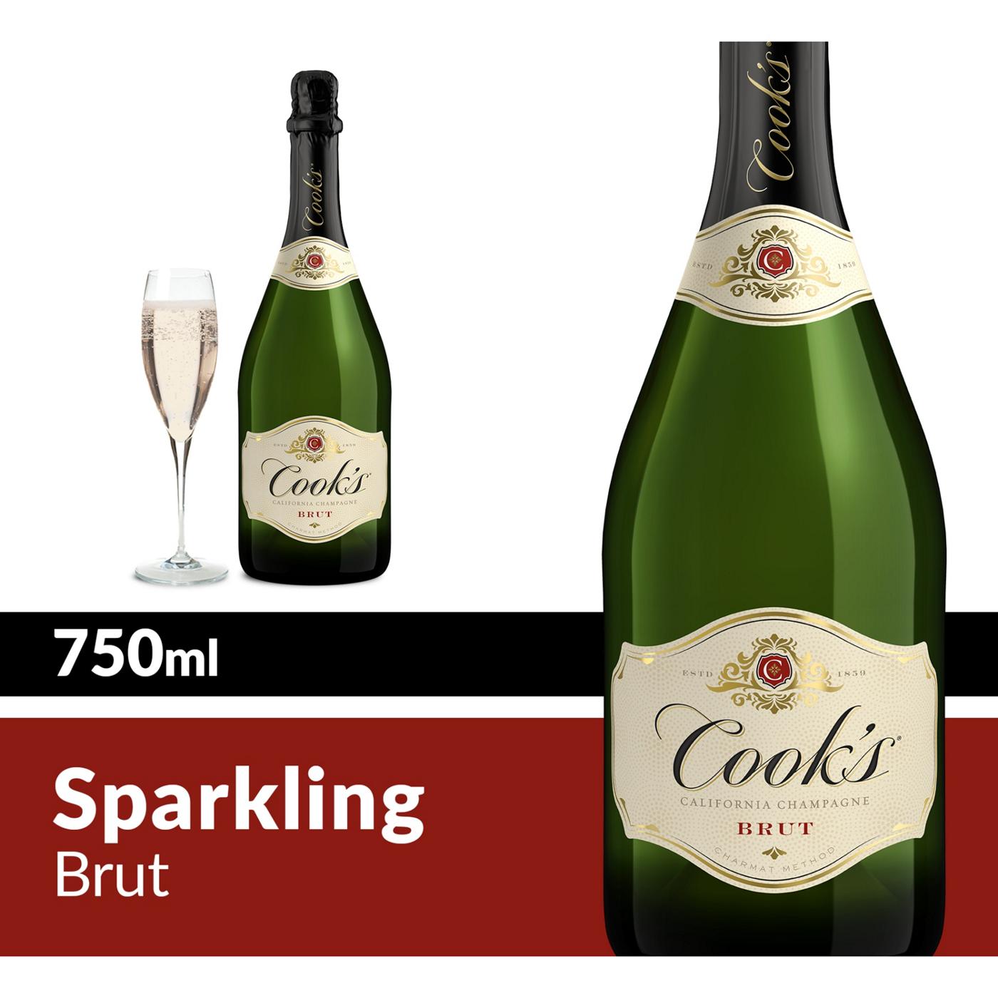Cook's Brut California Champagne Sparkling Wine; image 5 of 6