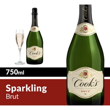Cook's Brut California Champagne Sparkling Wine, 750 mL