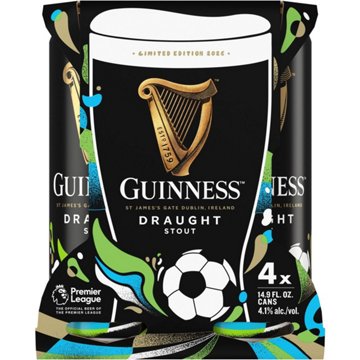 Guinness Draught Stout Beer 4 pk Cans, 14.9 oz