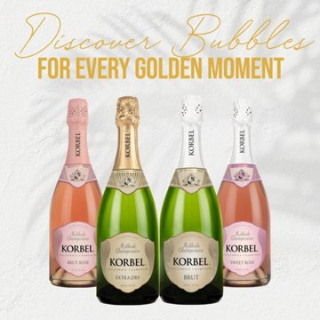 Korbel Champagne Brut California Sparkling Wine, 750 mL