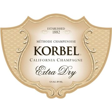 Korbel Extra Dry Champagne California Sparkling Wine, 750 mL