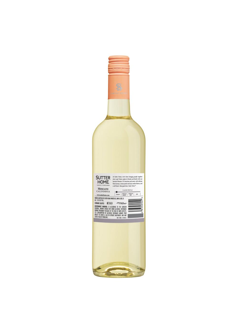 Sutter Home Family Vineyards Moscato Still White Wine; image 3 of 4