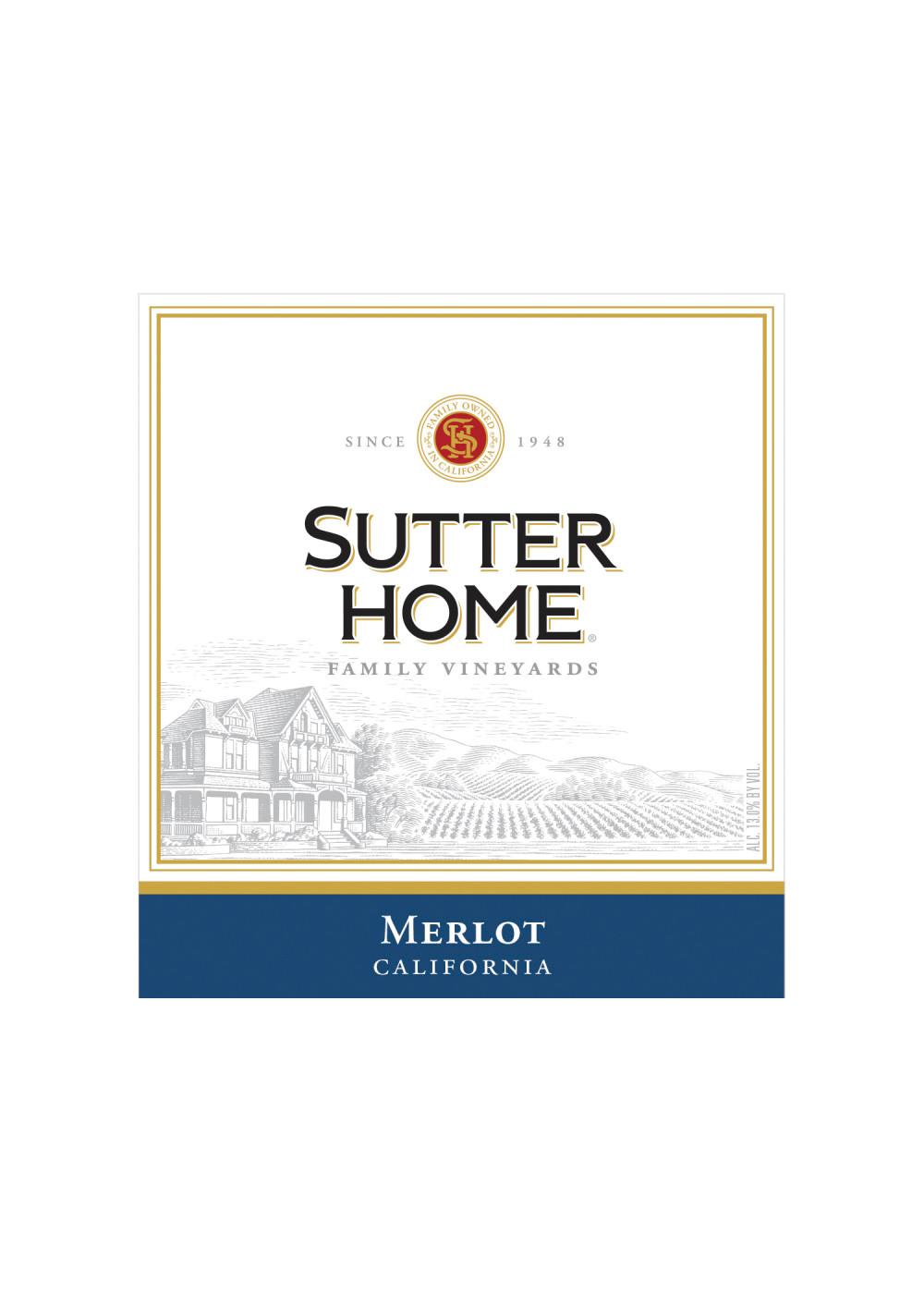 Sutter Home Family Vineyards Merlot Wine; image 2 of 5