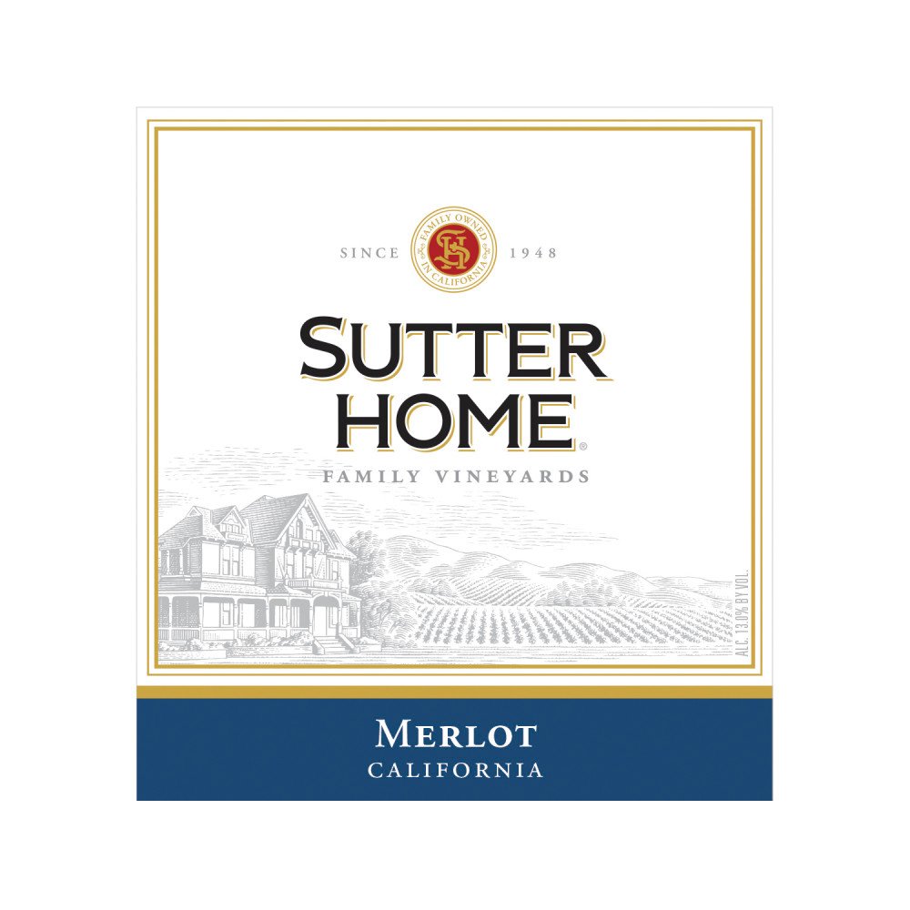 Sutter Home Family Vineyards Merlot Wine - Shop Wine At H-E-B