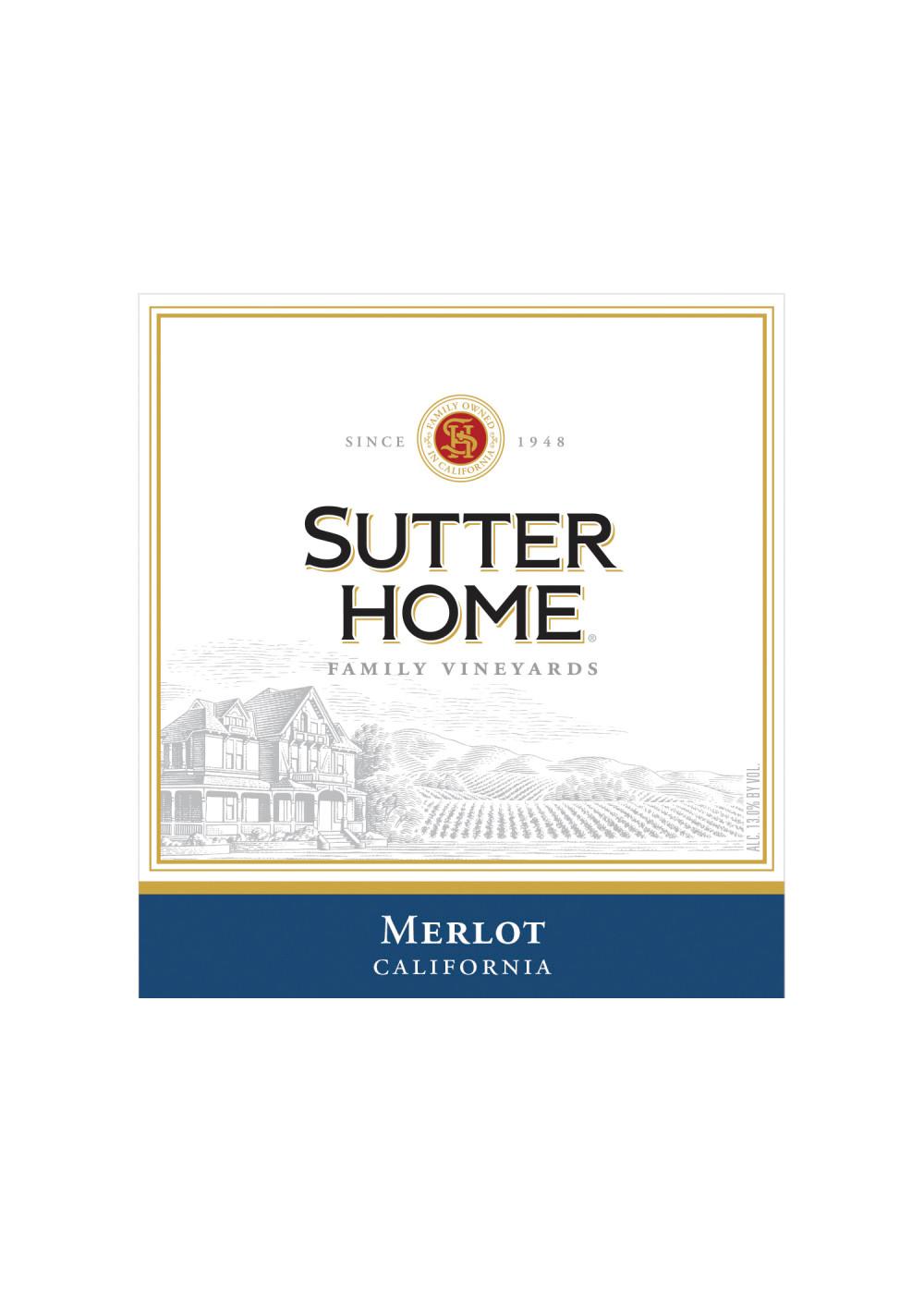 Sutter Home Merlot California Red Wine; image 3 of 5