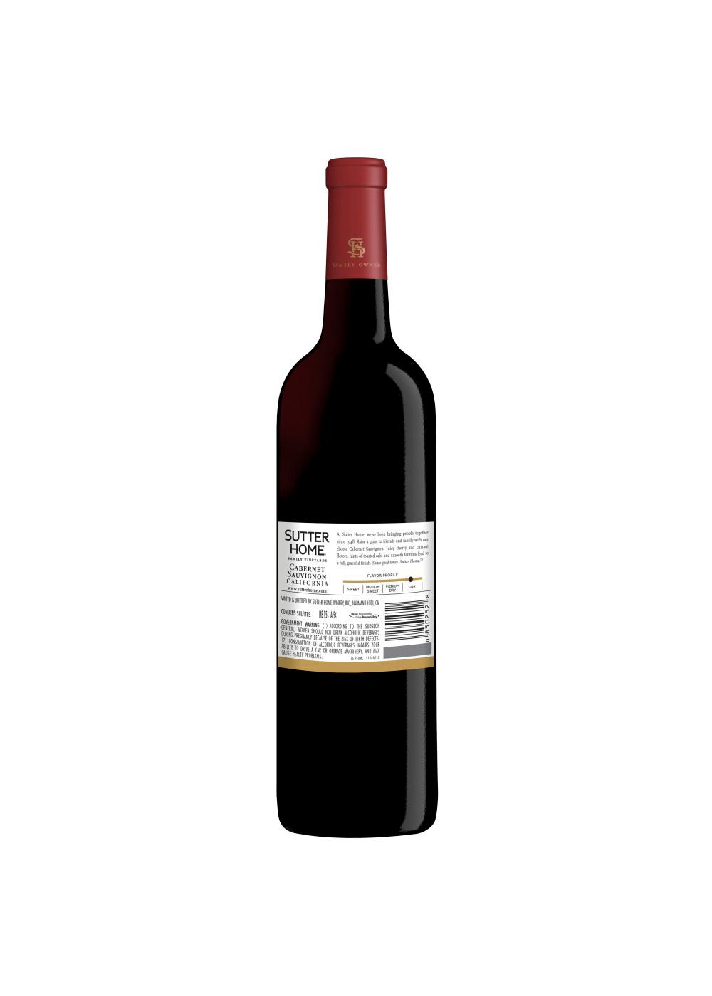 Sutter Home Family Vineyards Cabernet Sauvignon Wine; image 4 of 5