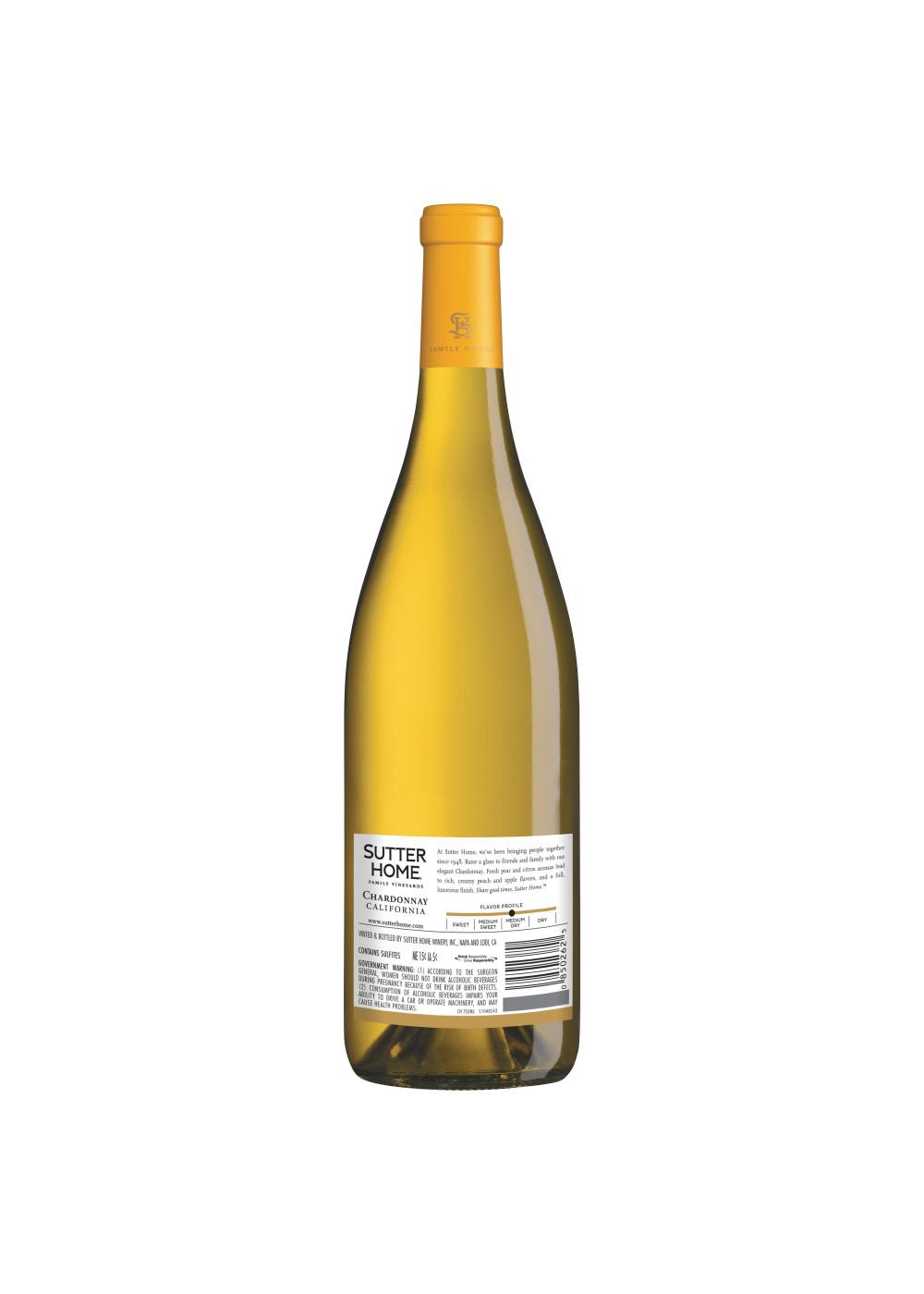 Sutter Home Family Vineyards Chardonnay Wine; image 4 of 5