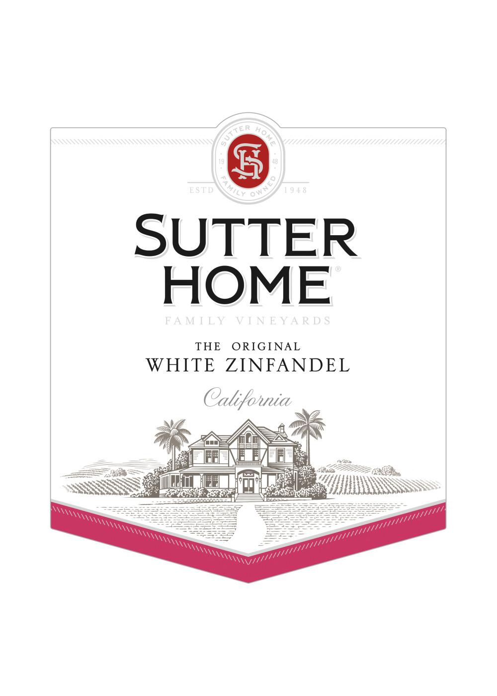 Sutter Home Family Vineyards White Zinfandel Wine; image 2 of 4