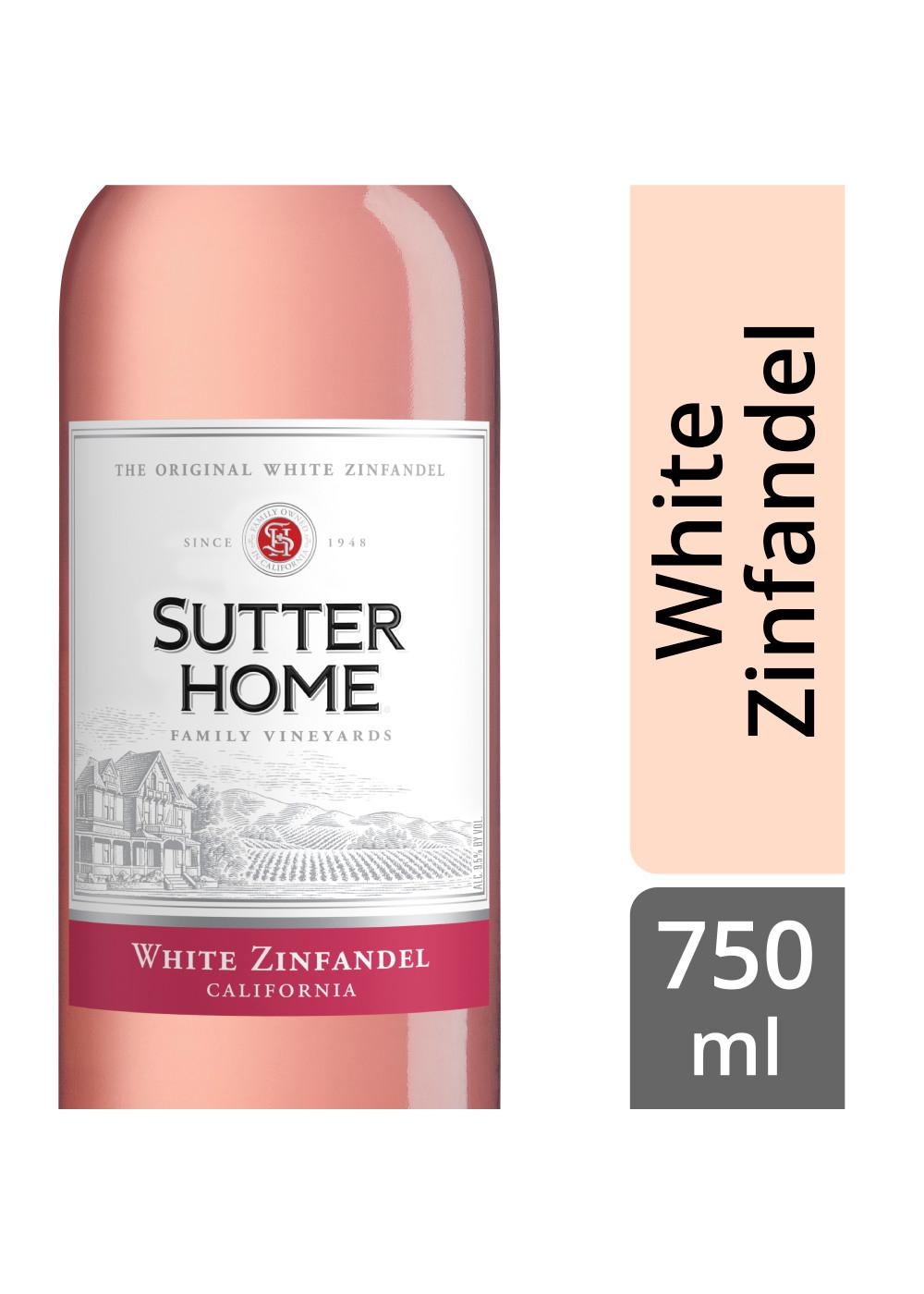 Sutter Home Family Vineyards White Zinfandel Wine; image 3 of 4