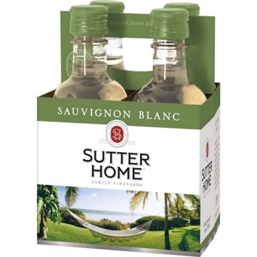 Sutter Home Sauvignon Blanc California White Wine 4 pk Bottles, 187 mL