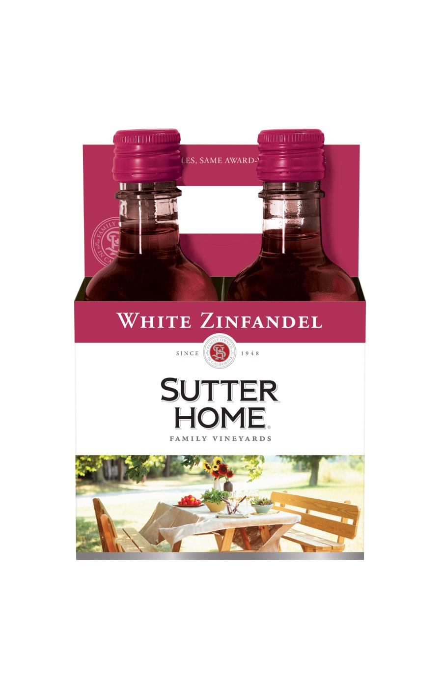 Sutter Home Family Vineyards White Zinfandel 187 mL Bottles; image 1 of 2