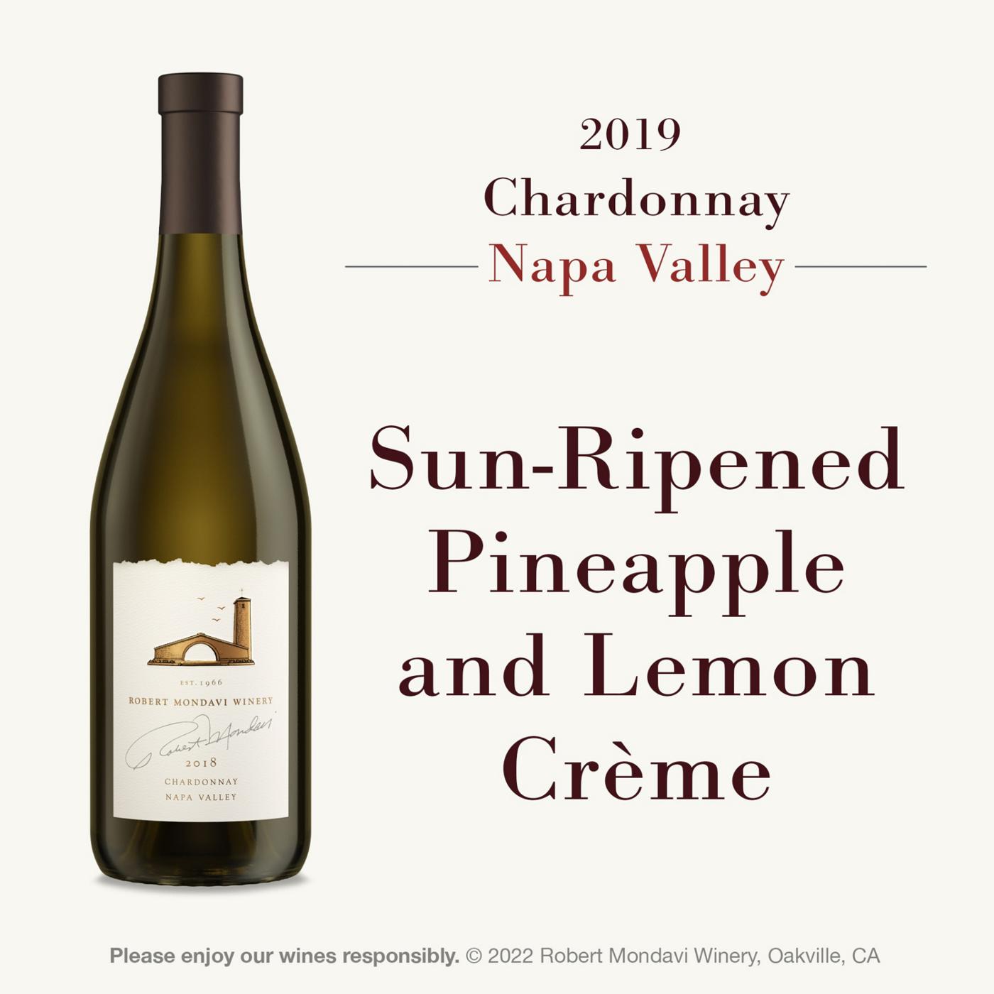 Robert Mondavi Winery Napa Valley Chardonnay White Wine 750 mL Bottle; image 2 of 9