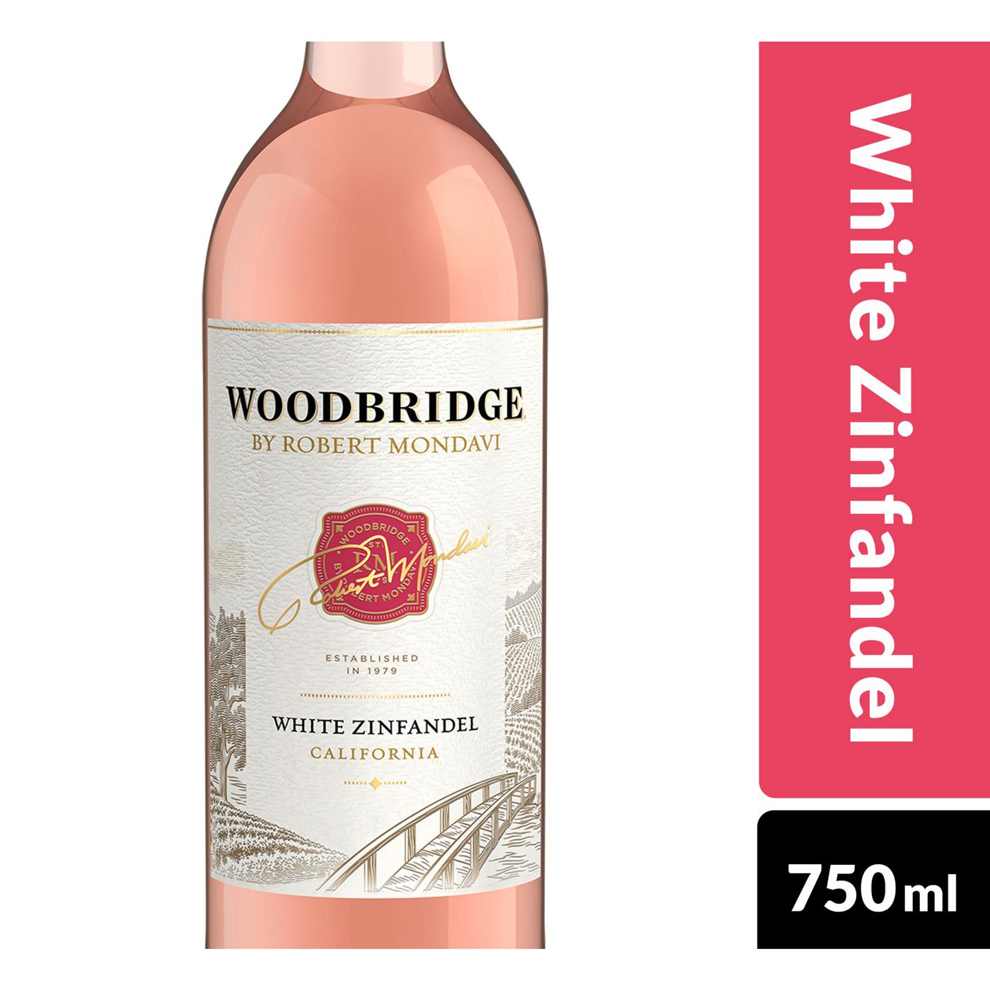 Woodbridge White Zinfandel Wine Bottle; image 2 of 7