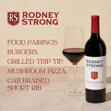 Rodney Strong Cabernet Sauvignon California Red Wine, 750 mL