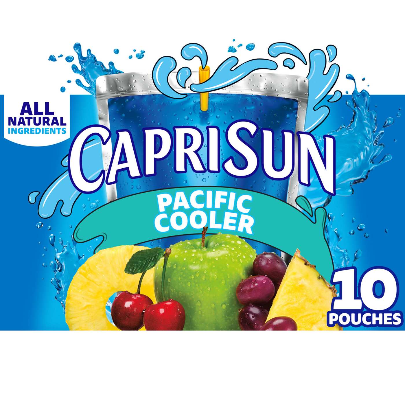 CAPRI SUN Pacific Cooler Mixed Fruit Flavored Juice Drink Blend 6 oz Pouches; image 1 of 7