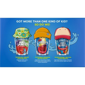 Capri Sun Fruit Punch Juice Drink Blend 10 pk Pouches , 6 oz