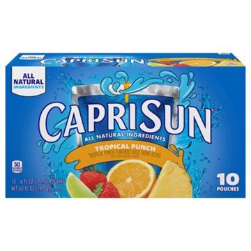 Capri Sun Tropical Punch Juice Drink Blend 10 pk Pouches