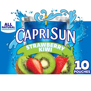 Capri Sun Strawberry Kiwi Juice Drink Blend 10 pk Pouches