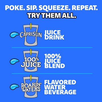 Capri Sun Splash Cooler Juice Drink Blend 10 pk Pouches
