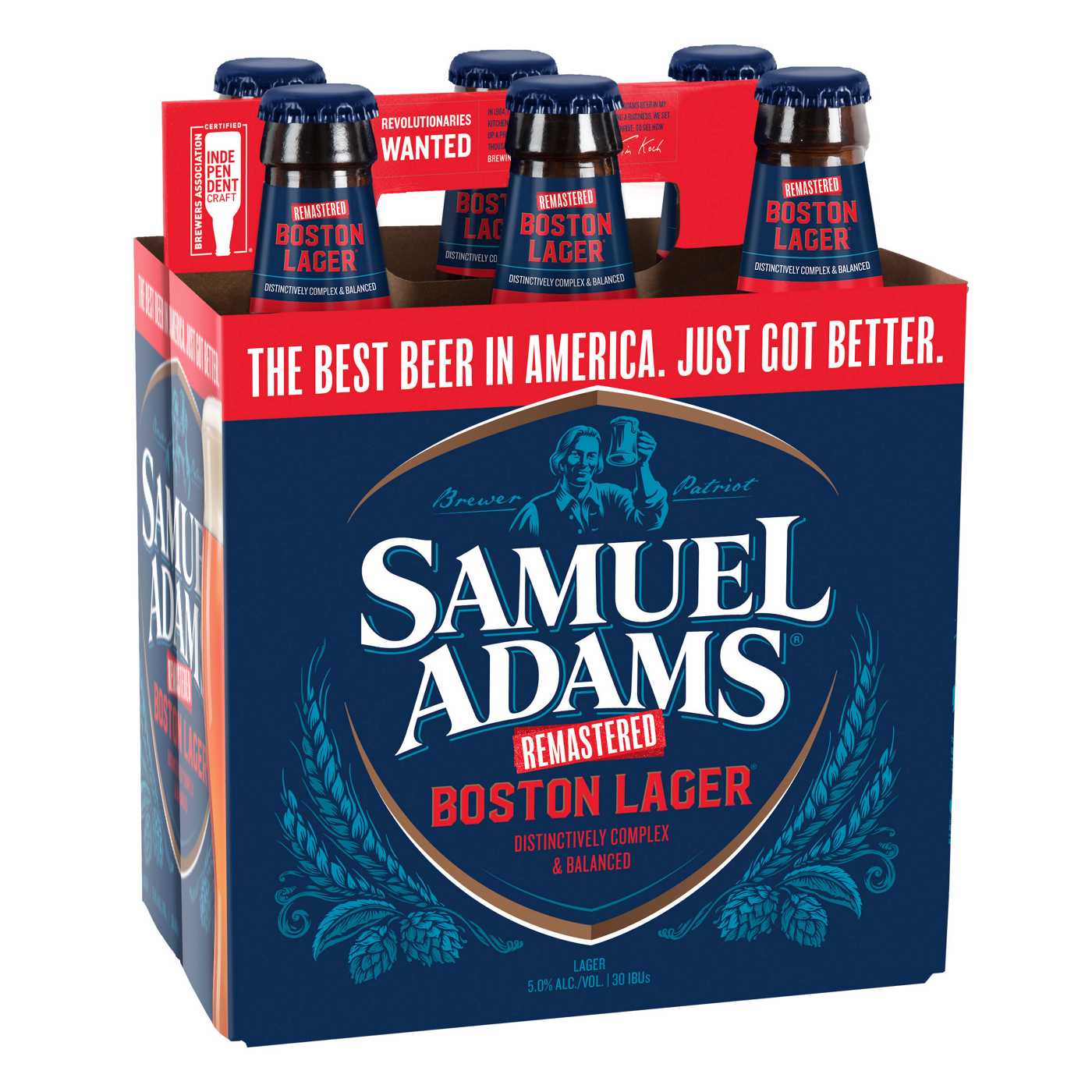 Samuel Adams Boston Lager Beer 6 pk Bottles; image 3 of 3