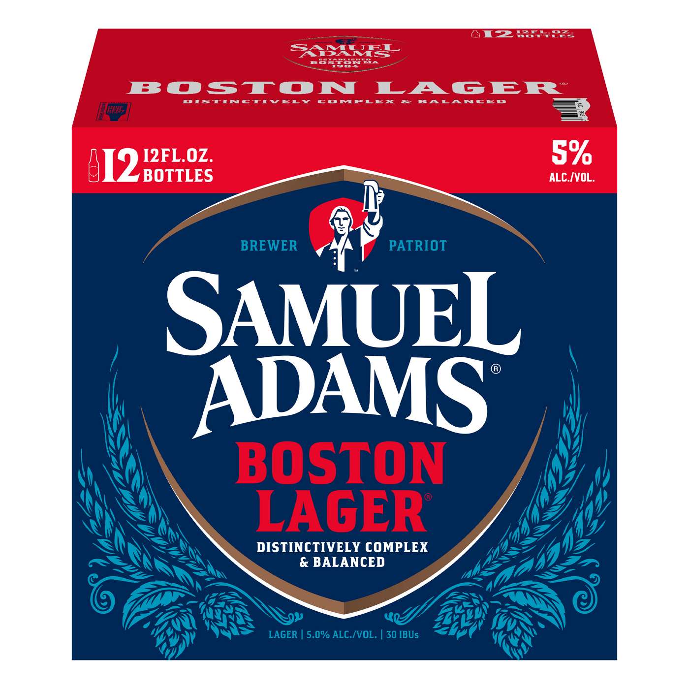 Samuel Adams Boston Lager Beer 12 pk Cans; image 1 of 3