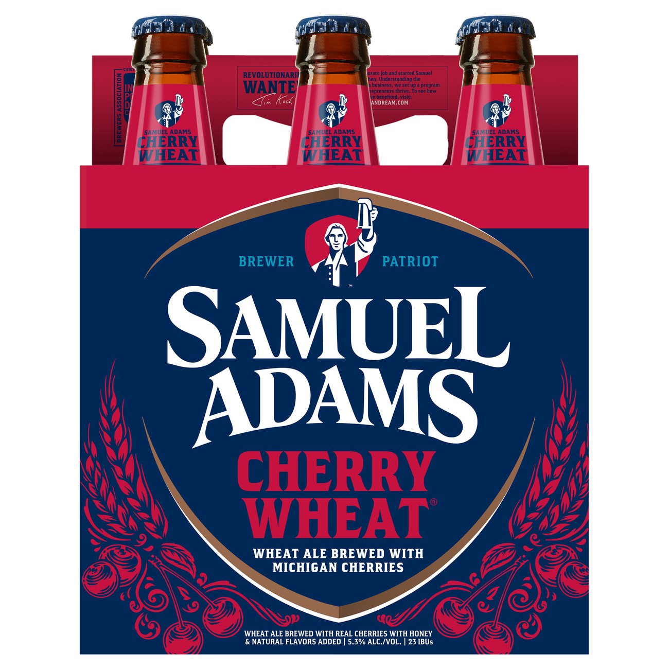 Samuel Adams Cherry Wheat Beer 6 pk Bottles - Shop Beer at H-E-B