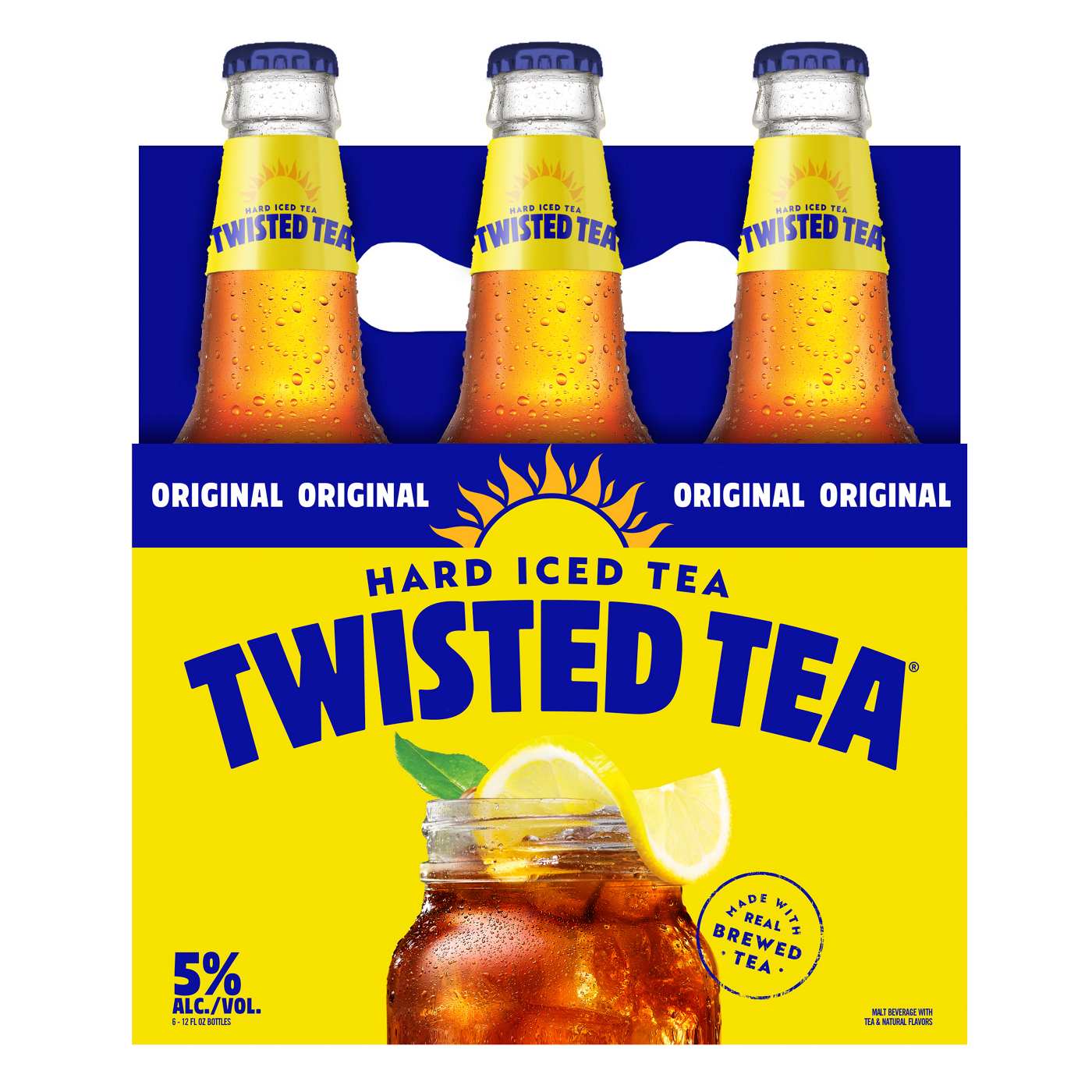 Twisted Tea Hard Iced Tea 6 pk Bottles; image 1 of 3