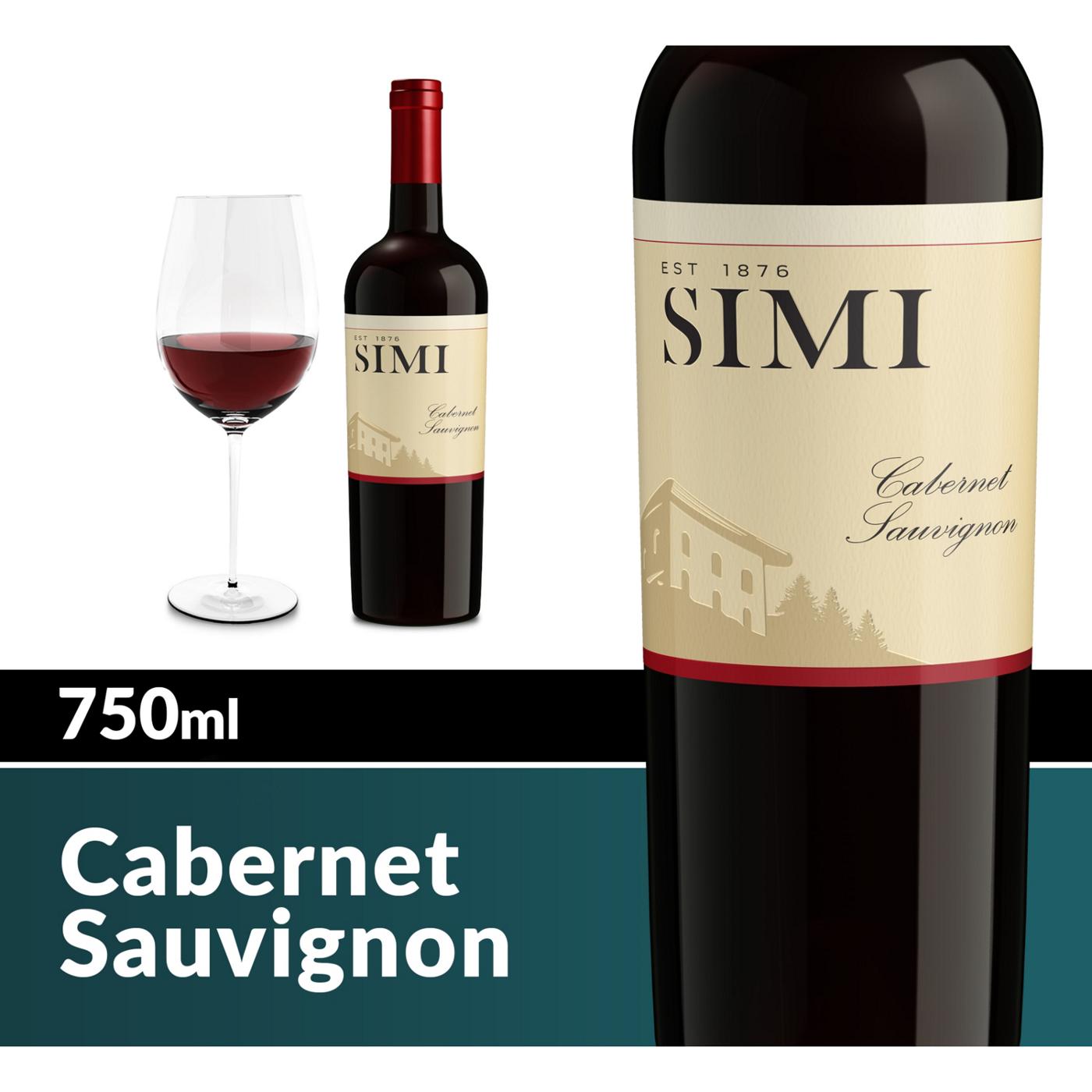 SIMI Cabernet Sauvignon Red Wine 750 mL Bottle; image 7 of 10