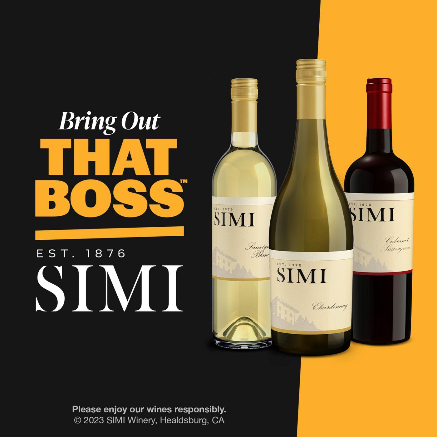 SIMI Chardonnay White Wine 750 mL Bottle; image 10 of 12
