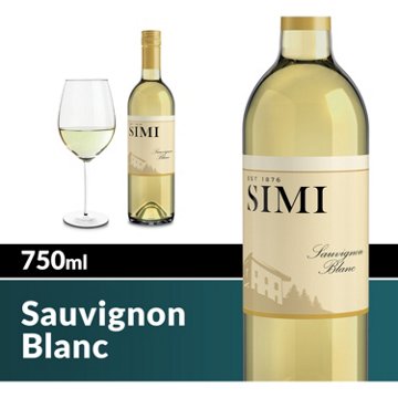 SIMI Sauvignon Blanc California White Wine, 750 mL