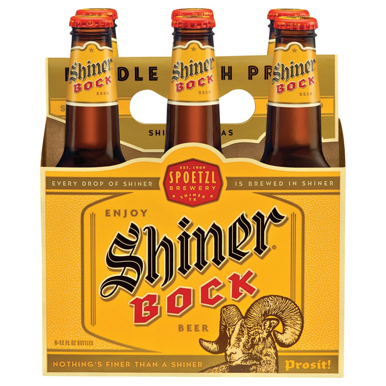 Shiner Bock Beer 6 Pk Bottles Shop Beer At H E B