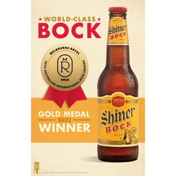 Shiner Bock Craft Beer 6 pk Bottles, 12 oz