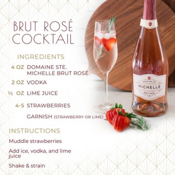 Domaine Ste. Michelle Brut Rose Washington Sparkling Wine, 750 mL