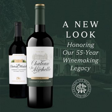 Chateau Ste. Michelle Cabernet Sauvignon Washington Red Wine, 750 mL